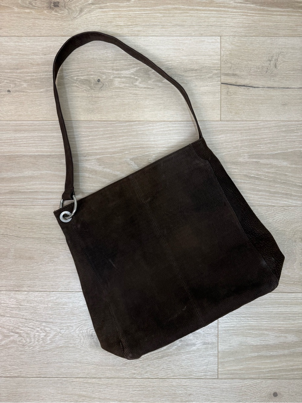The Territory Ahead Brown Suede Purse Tote Bag